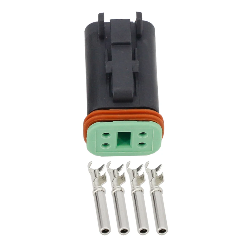 Black 5 Sets 4 Pin DJ3041Y-1.6-11/21 DT Connectors DT04-4P DT06-4S Automobile waterproof wire electrical connector plug | Обустройство