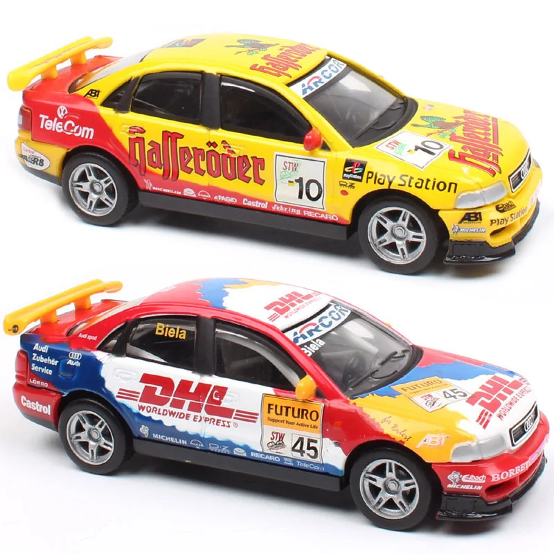 1/43 весы высокоскоростные маленькие Audi A4 STW ADAC No#45 Biela No#10 touring Diecasts& Toy Vehicles гоночный автомобиль игрушки модель акриловая коробка