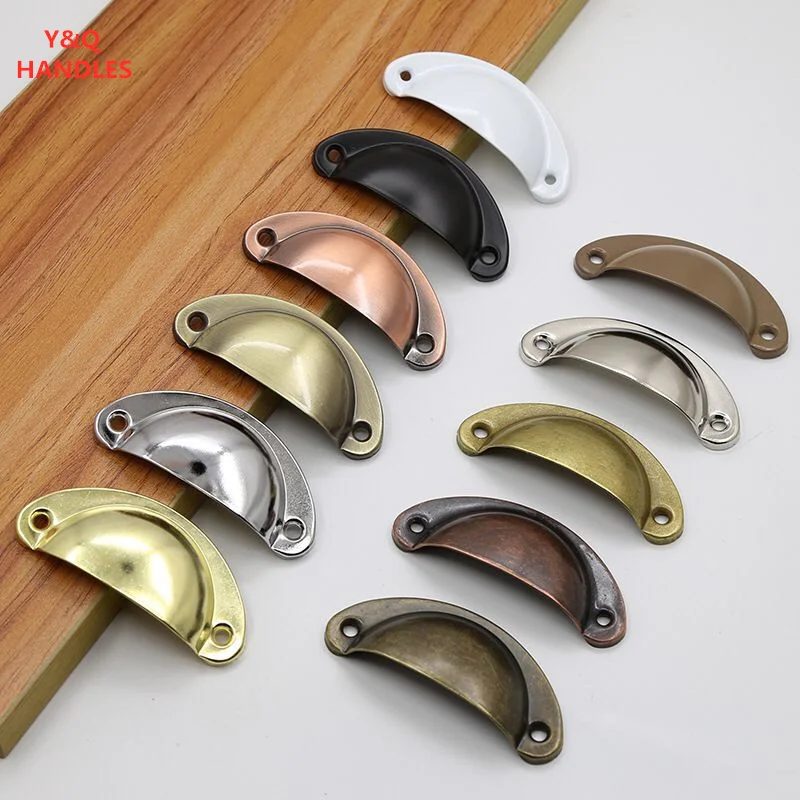 

Handles Drawer Cabinet Furniture Kitchen Handles for Cabinet Knob Door Drawer Medicine cabinet Vintage retro Shell Knob Bronze
