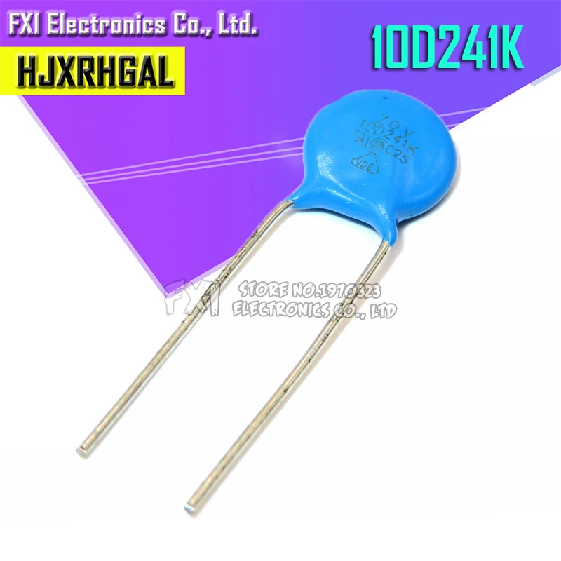 10 шт. 241K Piezoresistor 10D241K 240V Варистор Резистор | Электронные компоненты и