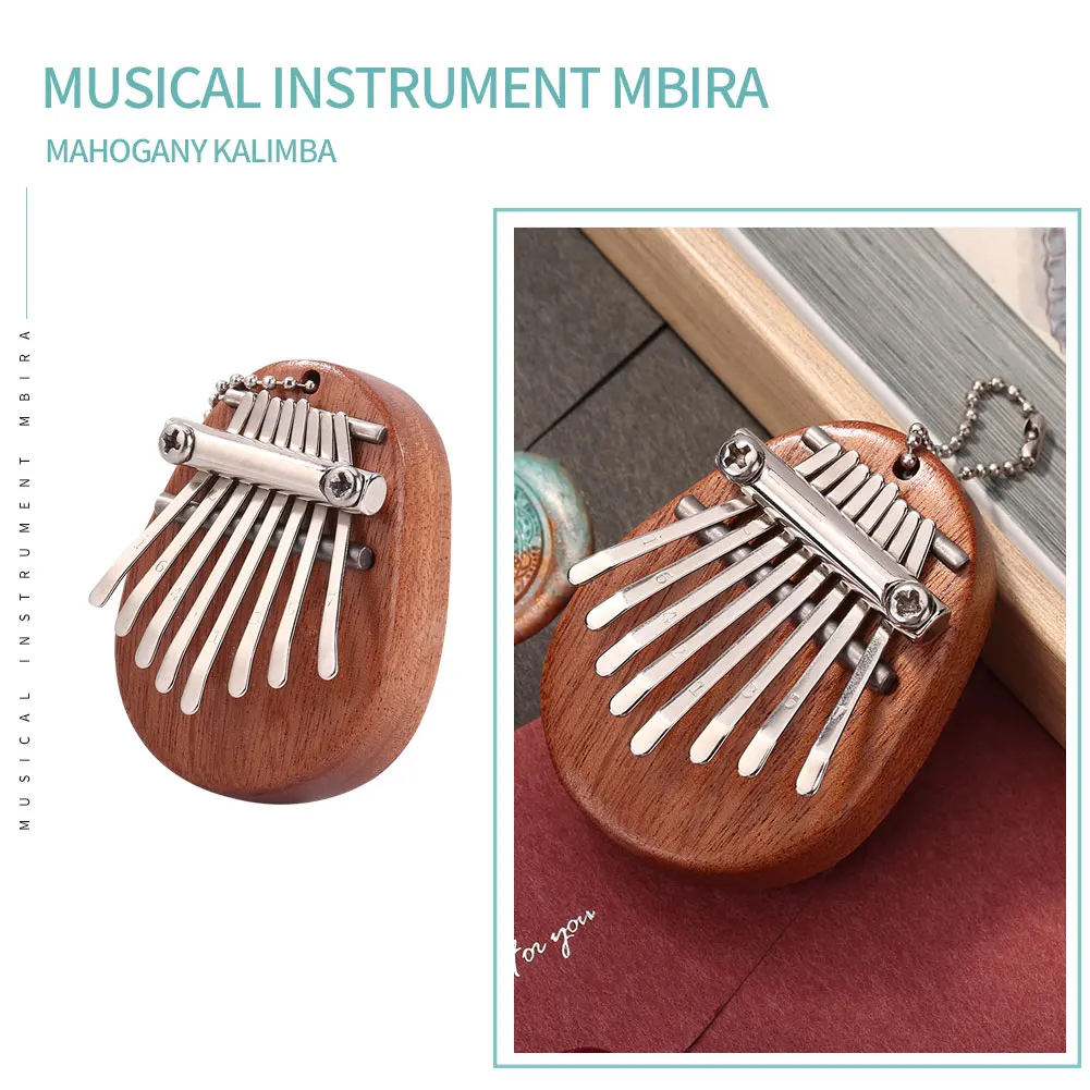 Миниатюрный ударный музыкальный инструмент Kalimba с 8 клавишами фортепиано из