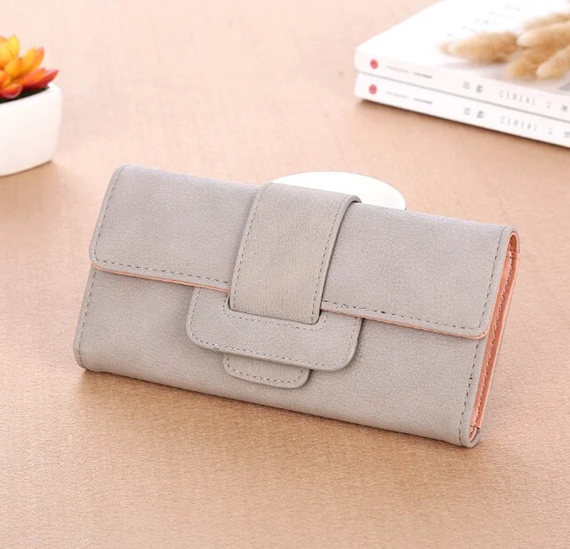 

Fashion New Women's Wallet Korean Retro Litchi Pattern Wallet Ladies Long Wallets