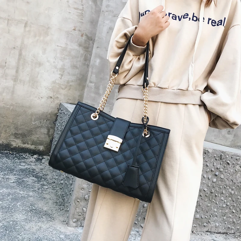 

High Quality Chain Pu Leather Crossbody Bags for Women Fashion Designer Ladies Shoulder Messenger Bags Luxury Female Handbags