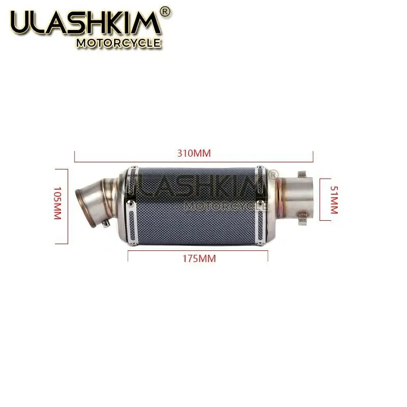 

Exhaust Slip On For YAMAHA FZ1 N S F FZAER FZ1N FZ1000 ZX1000 2005 To 2016 Motorcycle Exhaust Escape Muffler Middle Link Pipe