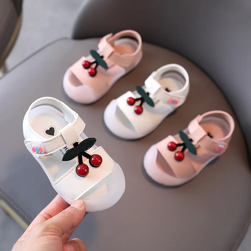 Босоножки для новорожденных девочек сандалии с мягкой подошвой пляжные