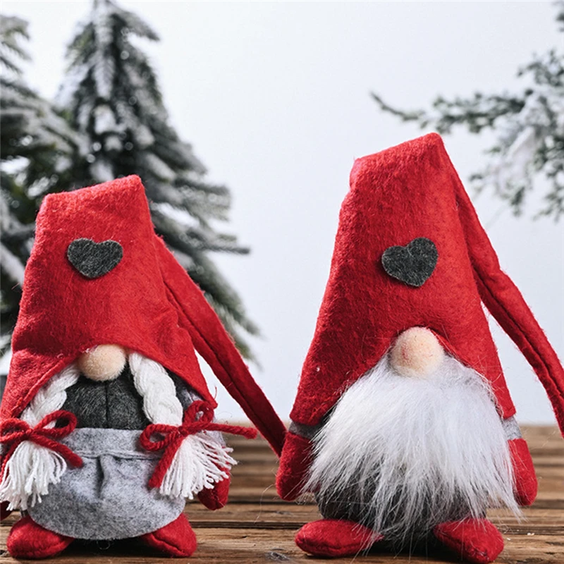 

Handmade Swedish Gnome Toy Santa Doll Gnome Nordic Home Ornaments Christmas Santa Gift Tabletop Decoration For Home