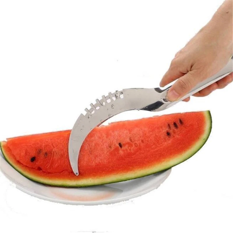 1 PCS Party Supply Stainless Steel Cut Fruit Watermelon Cutter Fast Slicer Smart Kitchen Cutting Tool |