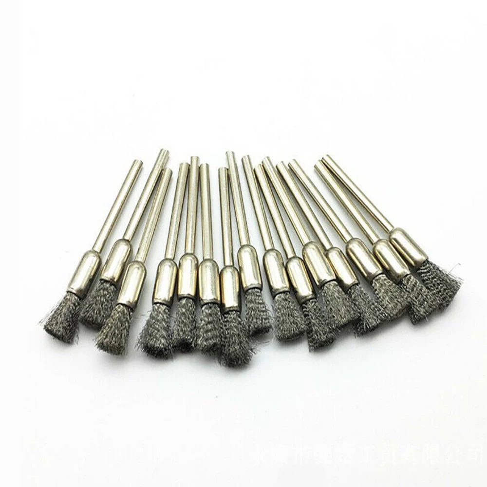 3 мм стержень проволочная щетка 20 шт Карандаш чашка полировка для дрели ржавчины