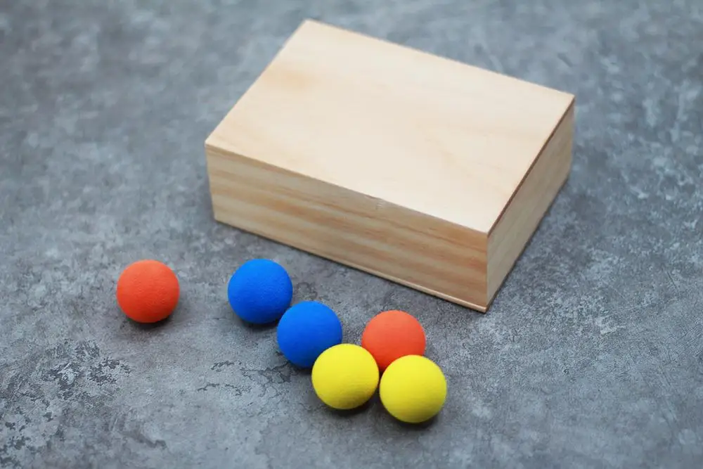 Шары в коробке (Делюкс) магические трюки 3 мяча исчезают появляются пустой