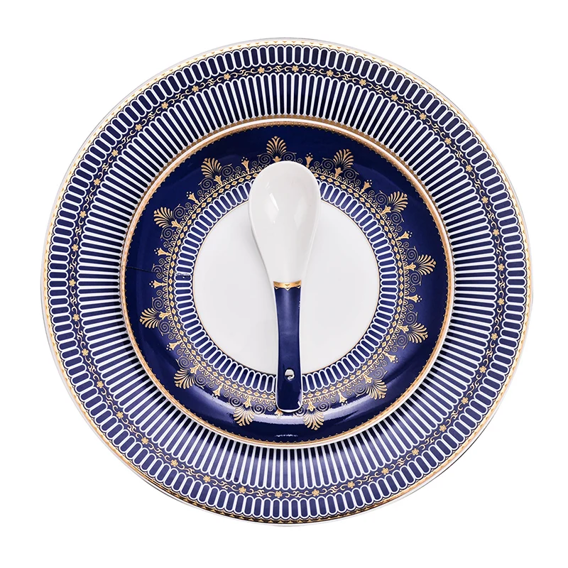 Набор столовой посуды для кухни геометрическая посуда керамические столовые