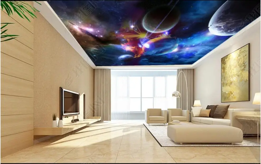 

Настенные 3d фотообои, красочные, космос, планета, ночная сцена, домашний декор для гостиной, обои для стен в рулонах