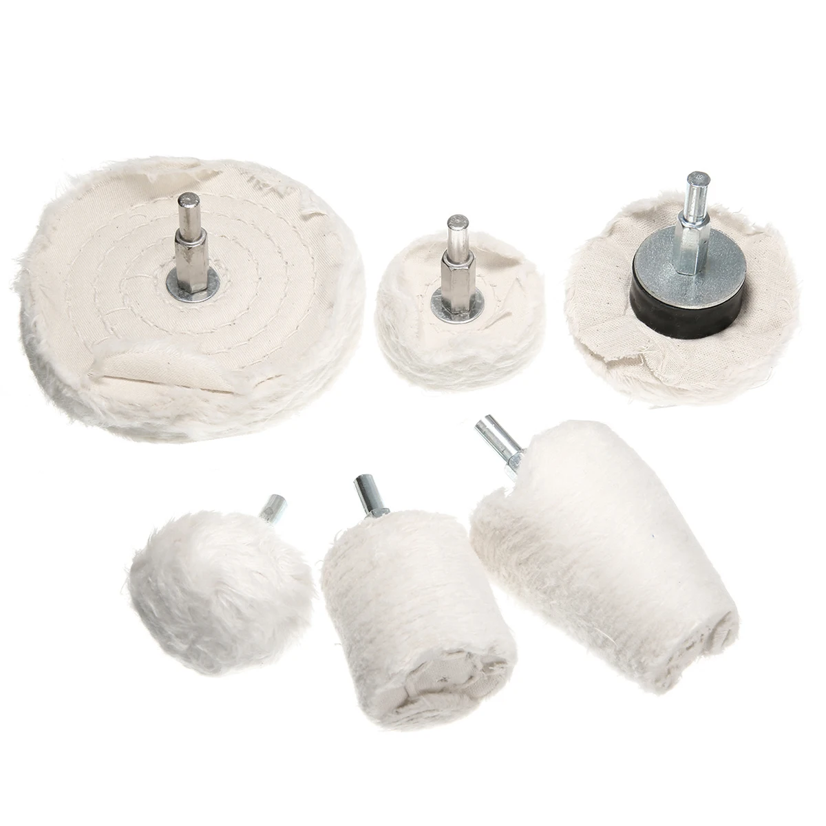 6 шт. полировка автомобиля Швабра вощеная ткань хлопок Полировка колеса комплект