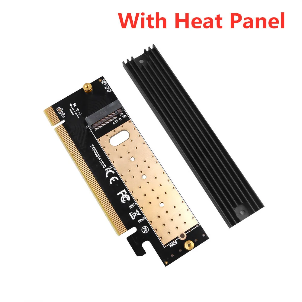 

Add On Card M.2 NVMe SSD NGFF TO PCIE 3.0 X16 X4 Adapter M Key Interface Expansion Card Support 2230 to 2280 SSD