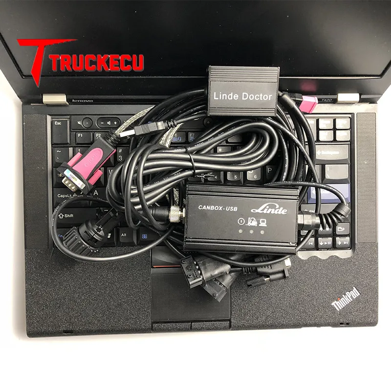 Вилочный погрузчик Linde диагностический инструмент Linde canbox+ linde доктор+ T420 ноутбук linde вилочный погрузчик диагностический полный набор
