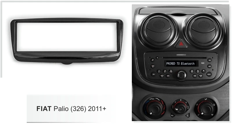 Один Din Facia для Fiat Palio Essence 2011 + Радио DVD стерео CD панель приборная отделка фоторамка