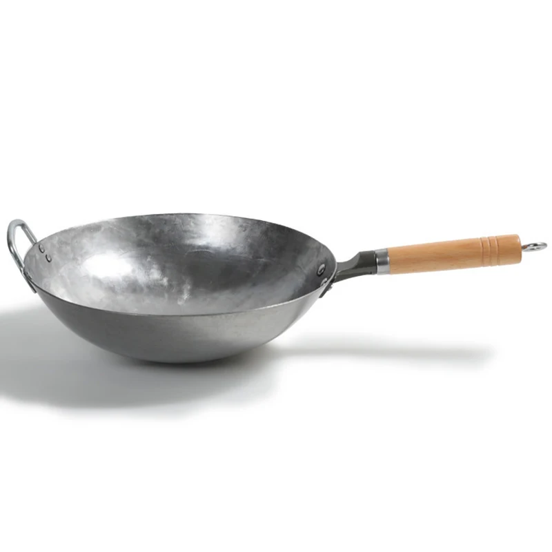 Wok традиционная ручная работа рандомная антипригарная с покрытием вок шеф-повара