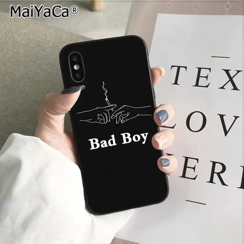 A14 MaiYaCa BAD BOY Coque Shell чехол для телефона Apple iphone 11 pro 8 7 66S Plus X XS MAX 5s SE XR Чехлы мобильный чехол - Цвет: A14
