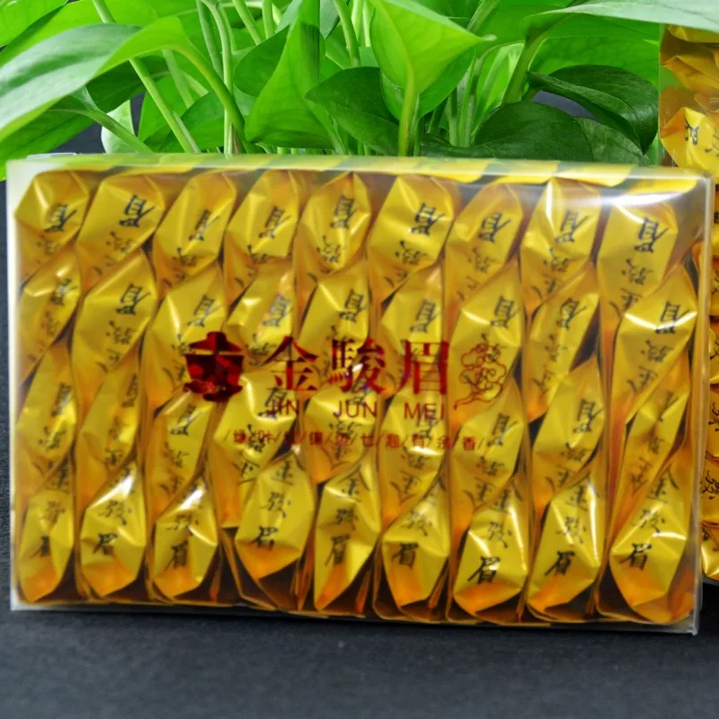 Натуральный органический черный чай Ким Чунь Мэй 32 пакета Jinjunmei|Заварники| |