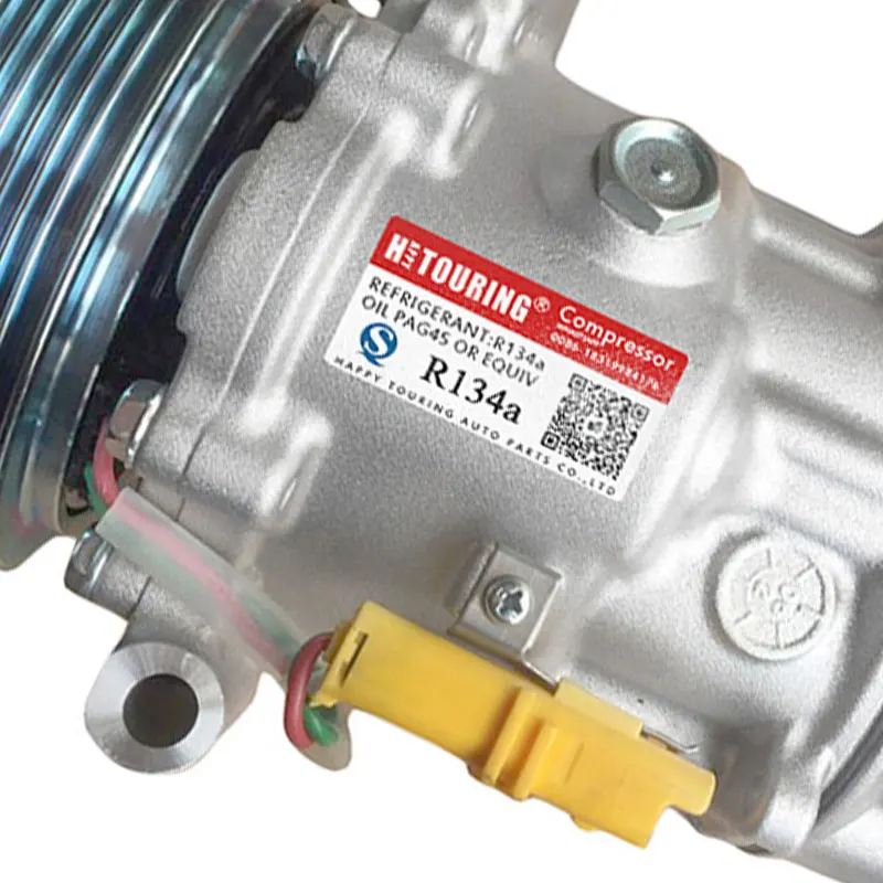 Компрессор кондиционера Sanden 6V12 для Citroen C2 C3 Peugeot 206 307 9655191680 9684480480 9800822280 1450 1908 1449 1450F