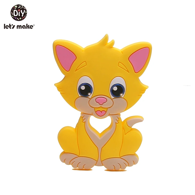 Let'S Make 1Pc Silicone Baby Teether Toddler Toys Diy Stroller Accessories For Pacifier Chain Owl Food Grade Toys Baby Teether - Цвет: 1ER12958