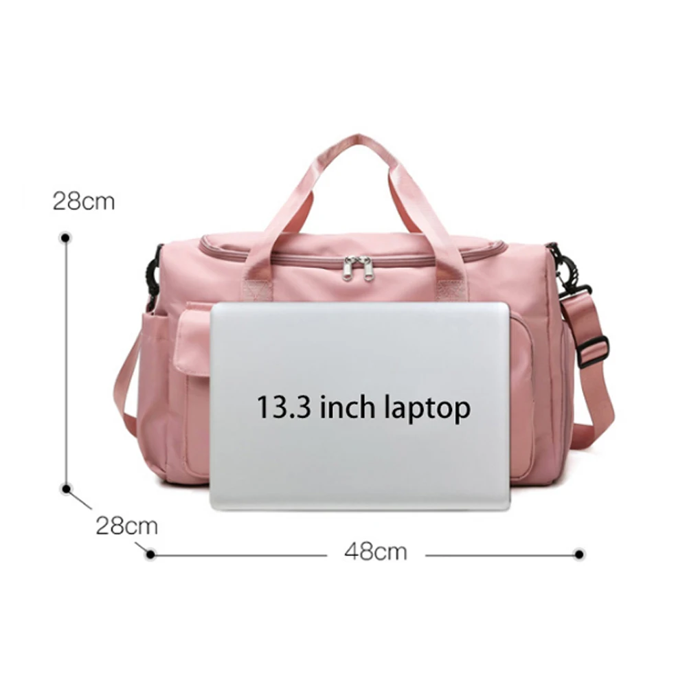 Women's Travel Yoga Handbags Training Sports Gym Bag Waterproof Fitness Crossbody Bags With Shoe Pouch For Trolley Case X265A