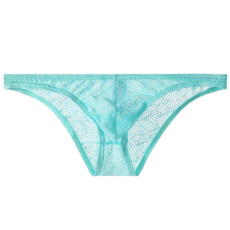 

2021 Underwear Men Briefs Calzoncillos Cueca Lace Low-Rise Sexy Transparent See Through Men Panties Jockstrap Masculina Knicker