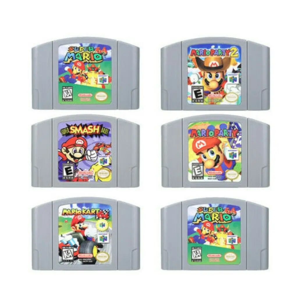Картриджи для Nintendo 64 видеоигр игровая Карта Super ударов Bros Mario Party 2 Marlo Kart версия