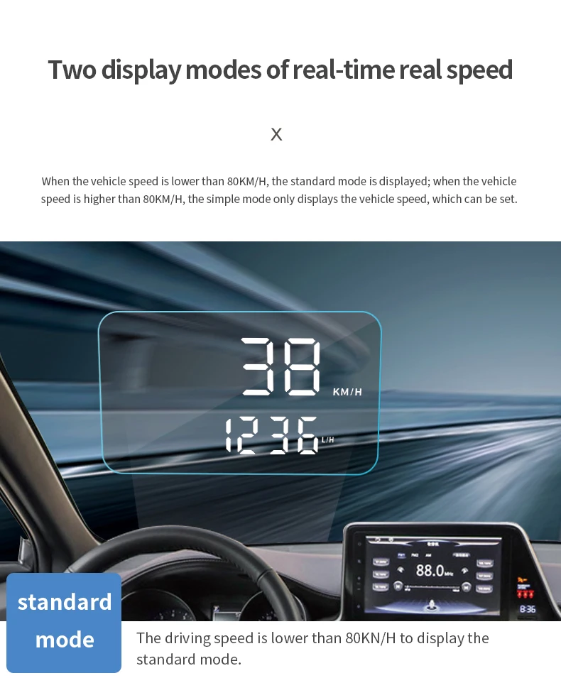 Преданный защитник HUD Дисплей для Toyota Prado вождения экран для лобового стекла автомобиля проектор Envision левый руль
