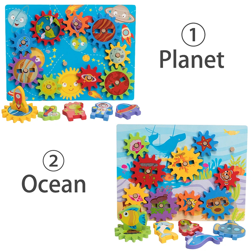 Обучающие деревянные игрушки Монтессори для детей Экипировка головоломка