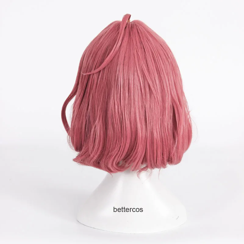 Noragami Ebisu Kofuku Cosplay Wig Short Pink Heat Resistant Synthetic Hair Wigs + Cap | Тематическая одежда и униформа