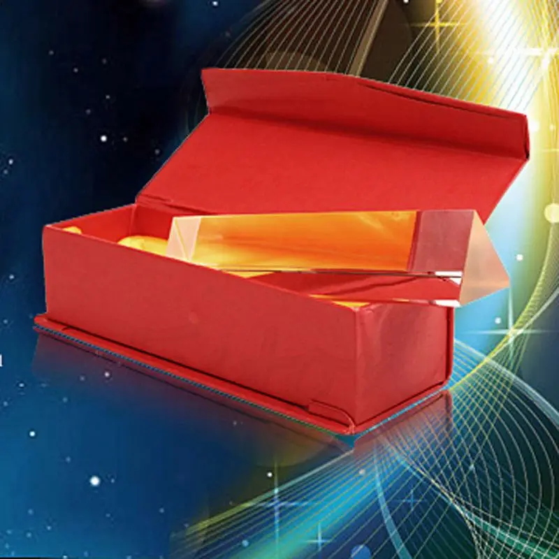 

Optical 6" 15cm Glass Triple Triangular Prism Physics Teaching Light Spectrum 896B