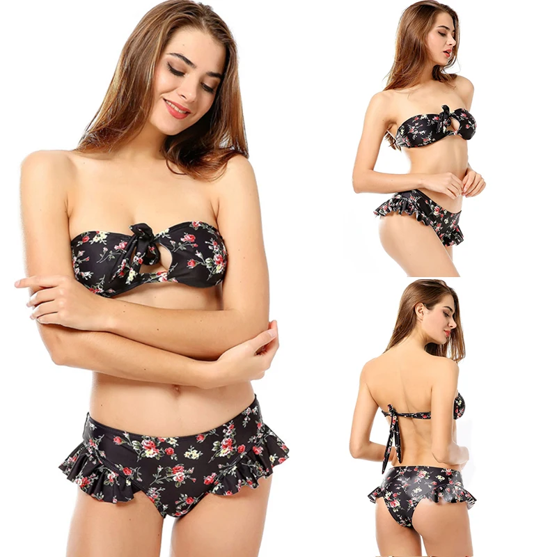 bandage Triangle bikini micro two-piece suit String swimsuit female Sexy red swimwear women 2019 bathing Brazilian biquini | Спорт и