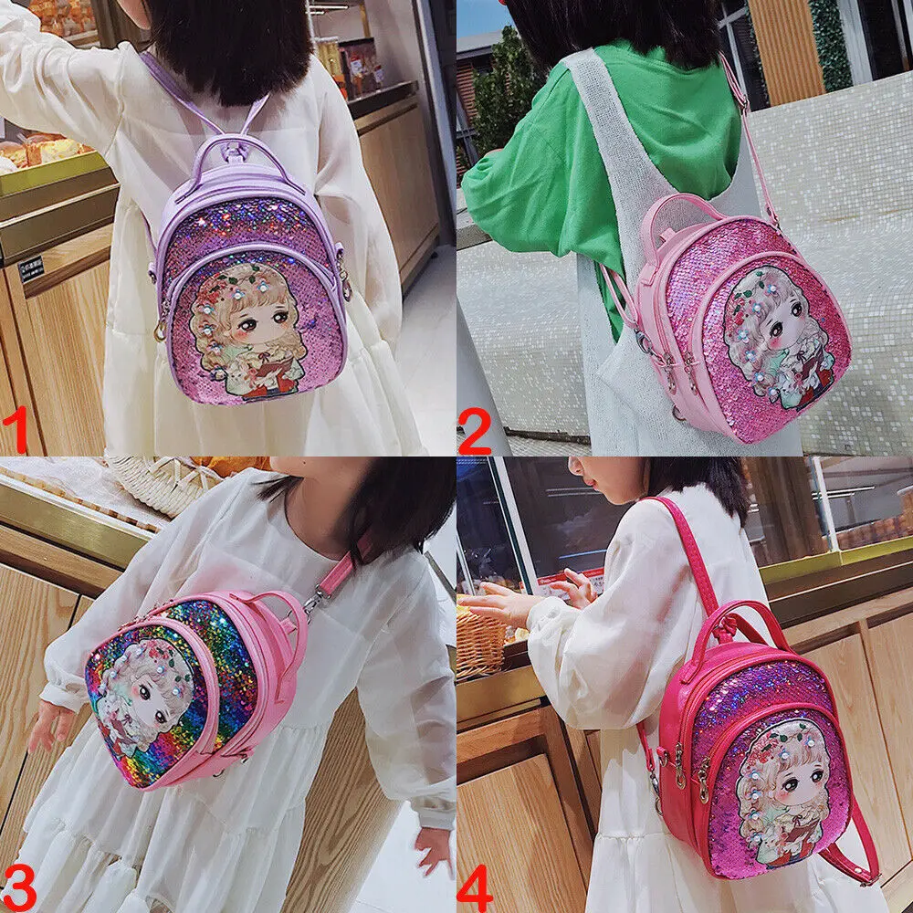 Новинка 2020 популярный детский рюкзак принцессы с блестками для маленьких