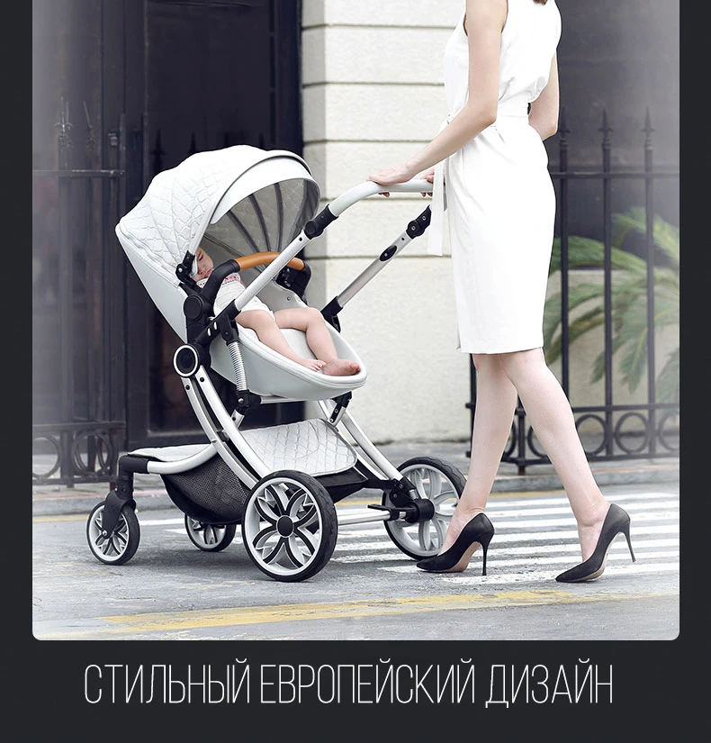 Voondo детская коляска bebek arabasi carrinho de bebe cochecito, детская коляска bebe с высоким ландшафтом, подходит для зимних путешествий