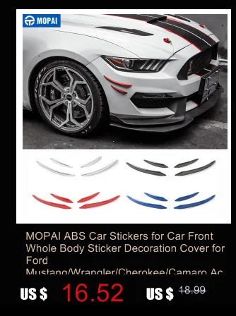 MOPAI ABS автомобильный внешний топливный бак крышка Накладка Декоративные наклейки для Ford Mustang Up автомобильные аксессуары Стайлинг