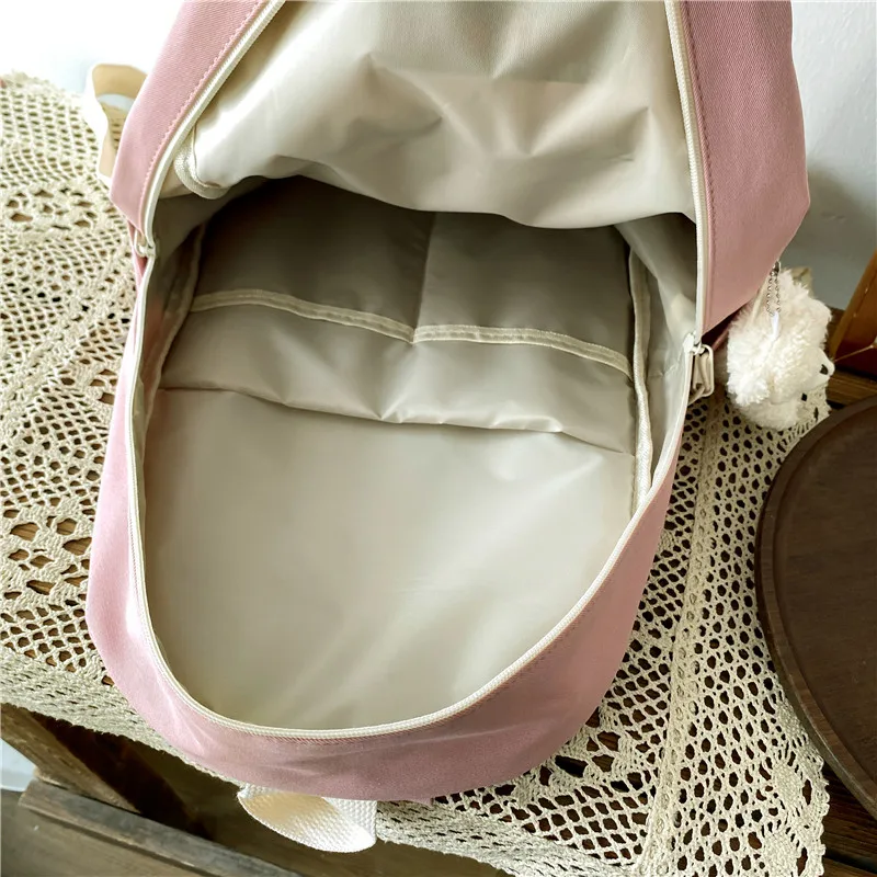 

EnoPella Fashion Waterproof Women Backpack For Teenager Kawaii Female Multiple Pockets Nylon Black Cute Travel Bag Girl Mochila