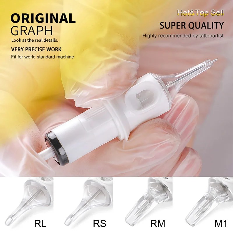 

10pcs RL Tattoo Cartridges Needles Round Liner Membrane System For Professional Tattooist For Tattoo Pen Machine Grip