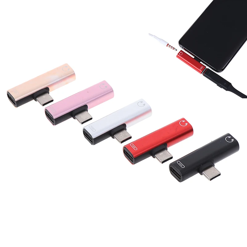 Адаптер для наушников 2 в 1 USB Type-C разъем 3 5 мм Xiaomi mi 9 Samsung galaxy s10 + адаптер C зарядки |