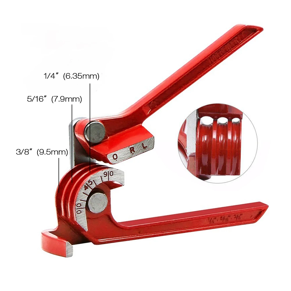 Сверхмощный трубогиб 90 ° изогнутые плоскогубцы 3 в 1 для Сгиба Труб 1/4 дюйма (6 35 мм)