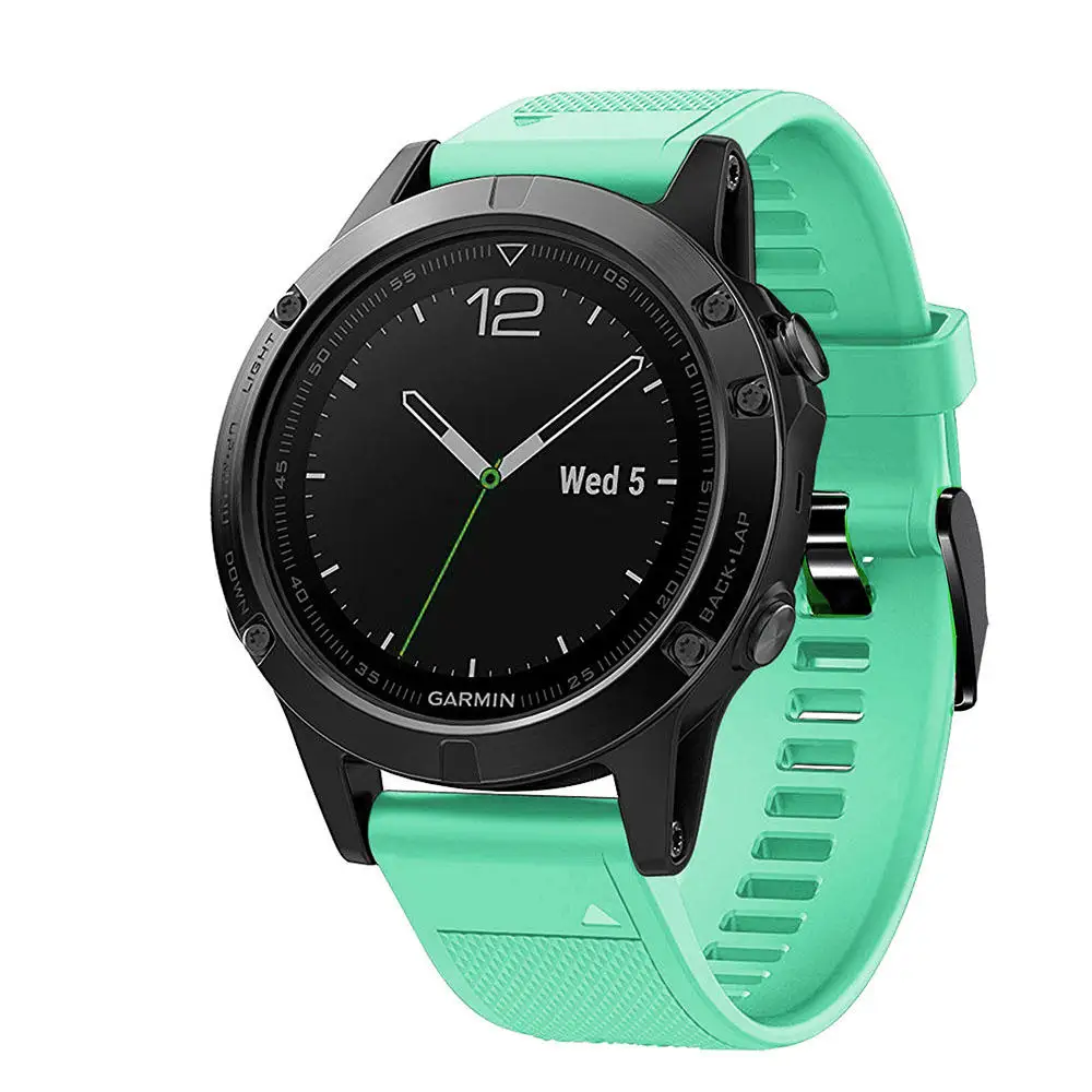 Ремешок силиконовый для Garmin Fenix 5S 5X 6 6S 6X Pro Plus спортивный сменный Браслет наручных