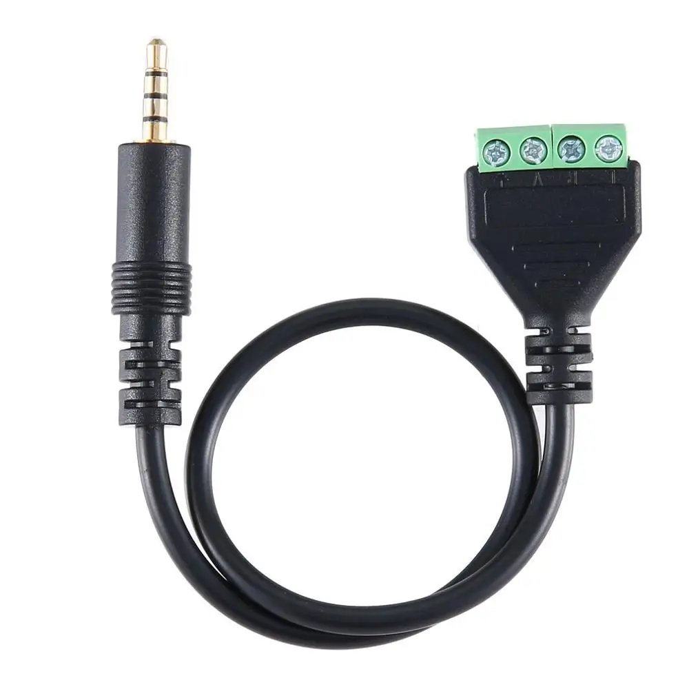 4 полюсный 3 5 мм штекер для наушников к AV контактный винтовой паяльный щиток