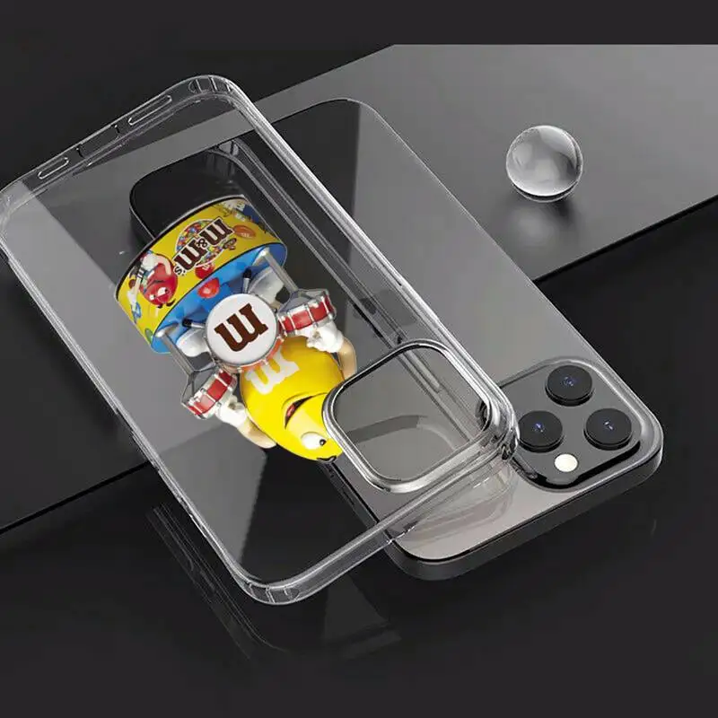 

M&M's Chocolate Nutella Bottle Phone Case Transparent for iPhone Samsung A S 11 12 6 7 8 9 30 Pro X Max XR Plus lite