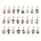 Аниме Genshin ударопрочный брелок Zhongli разбавленный Venti разбавленный брелок для женских аксессуаров милый брелок для ключей с подвеской в сумку