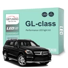 Комплект светодиодных ламп для салона Mercedes Benz MB GL-Class X164 X166 GL450 GL500 GL550, светодиодные лампы для чтения багажника автомобиля Canbus 100%