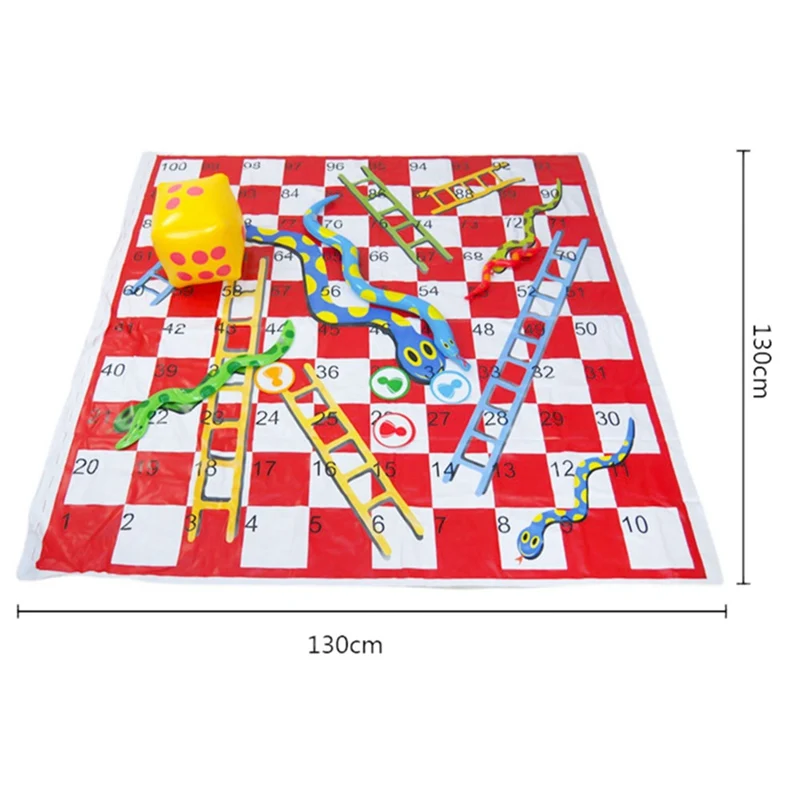 

Portable Flying Chess Snake Ladder Interesting Kids Educational Toys Board Game Set Family Party Parent-child Interaction Game