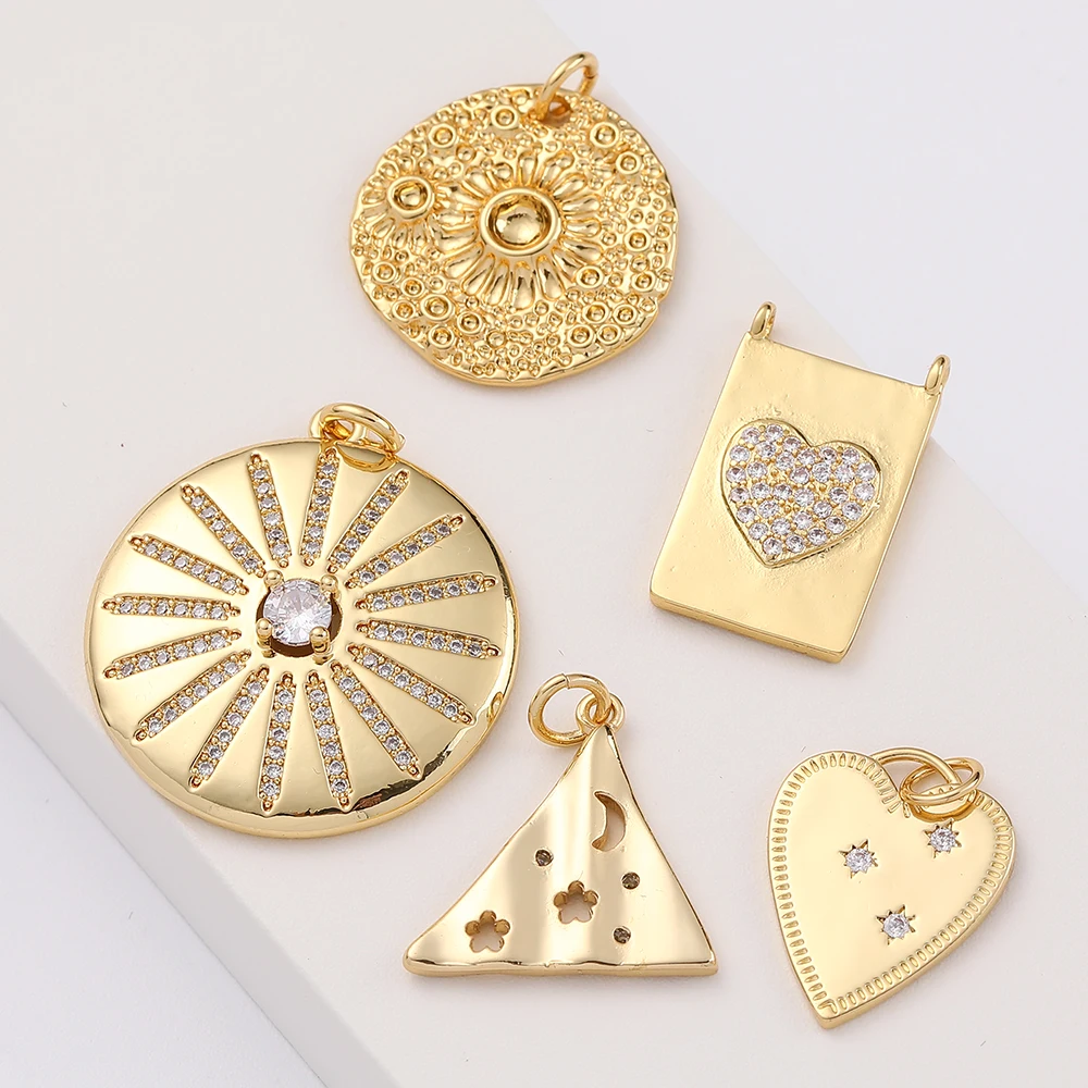 С геометрическим узором в форме сердца звезды ювелирных изделий золото Серьги