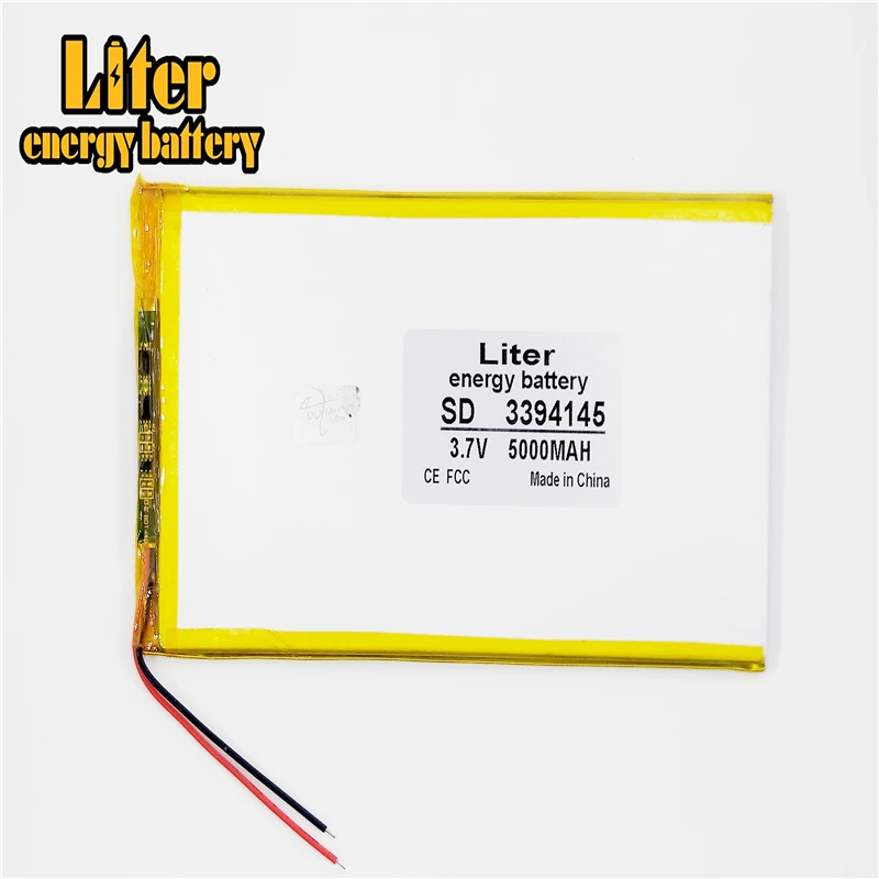 3 7 в 5000 мАч 3394145 литий-полимерные литий-ионные аккумуляторные батареи для Mp3 MP4 MP5 GPS