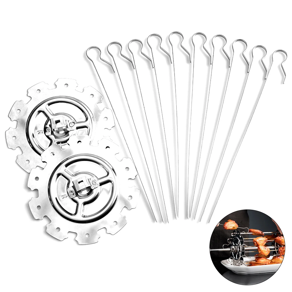 

Bbq Steel Metal Roaster Rotisserie Skewers Needle Cage Oven Kebab Maker Grill Cage Oven Kebab Maker Grill Barbecue Accessories