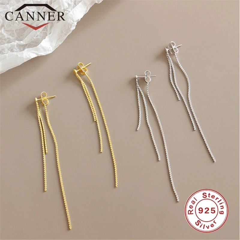 Корейская версия 925 пробы серебряные висячие серьги с кисточками Инс простые