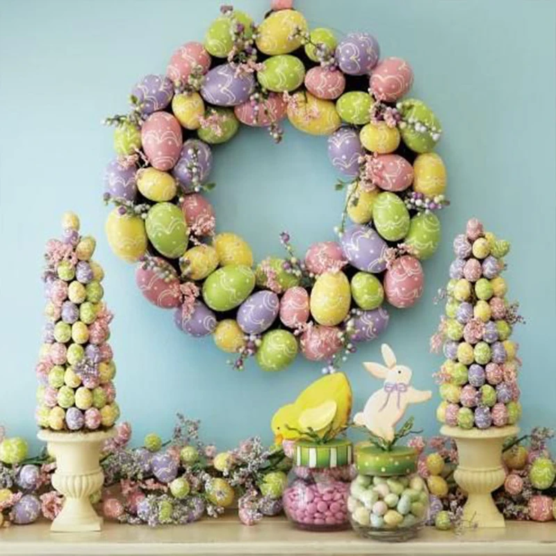 Яйцо пасхальное декоративное 4 х3 см 20 шт.|Украшения своими руками для вечеринки| |